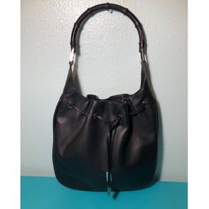 GUCCI Leather Drawstring Hobo *